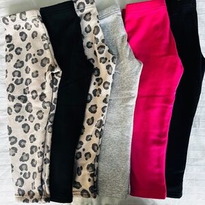 Carters fleece lined girls leggings - size 5